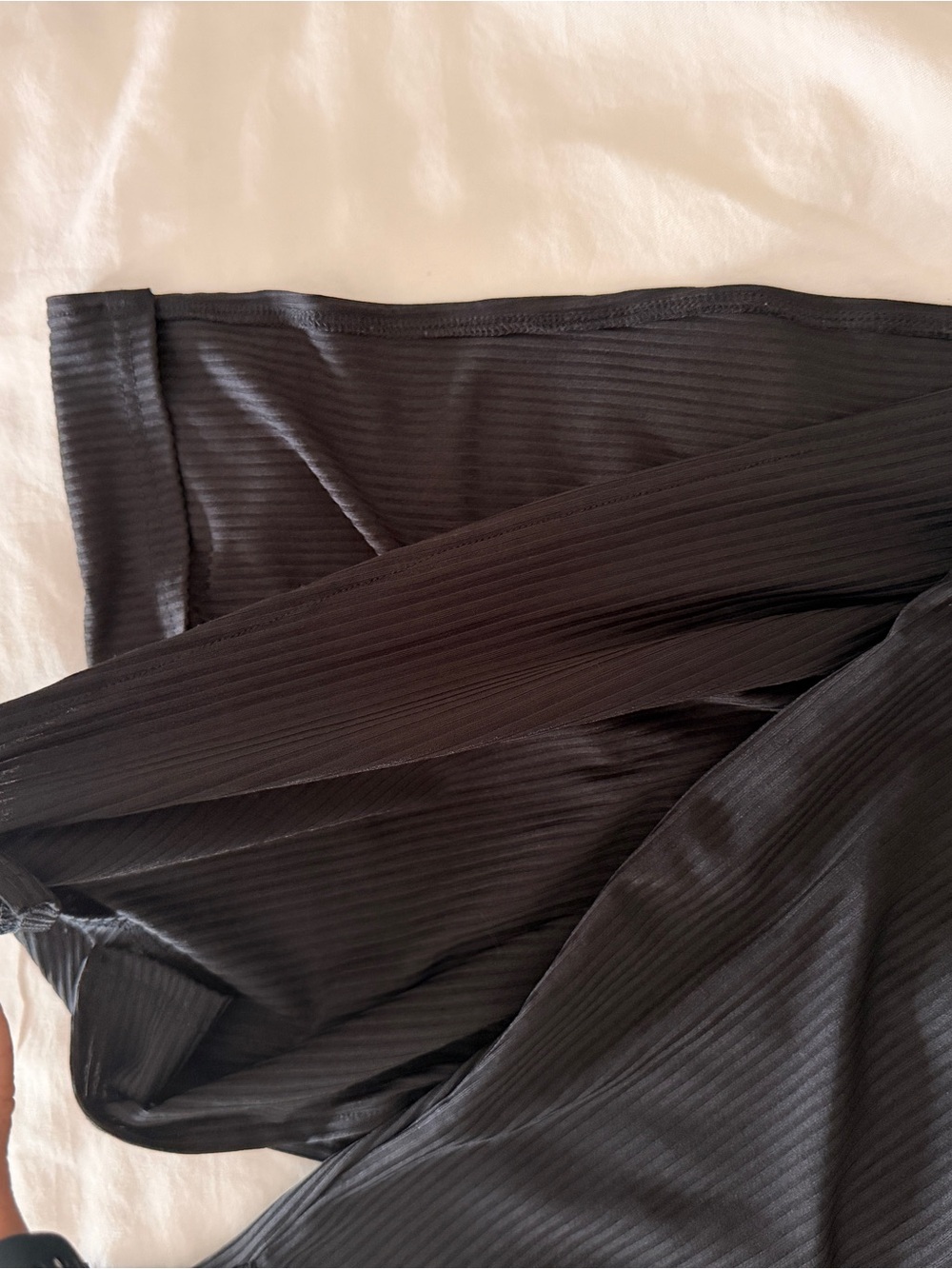 Black Ribbed Dress - Picture 3 of 3